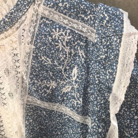 Sezane Teresa Blouse, Blue/white, BNWT, Sz 4 - Picture 8 of 8